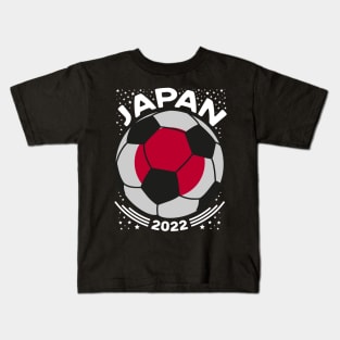 Japan Flag Soccer Football Team Kids T-Shirt